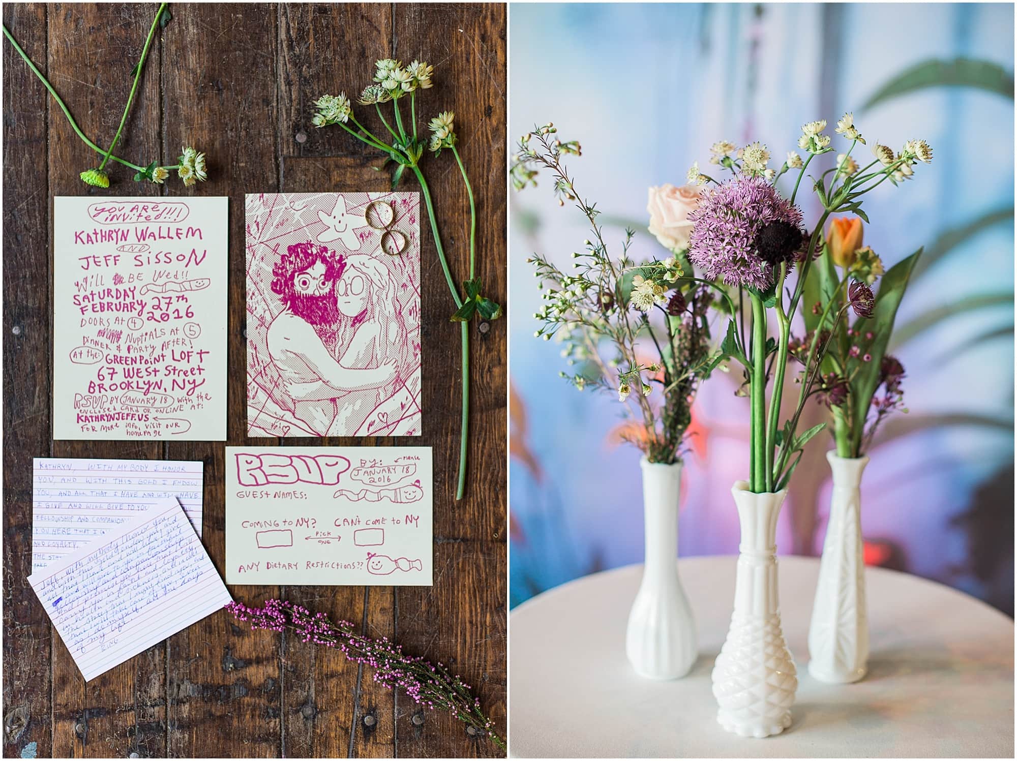 Greenpoint loft, Brooklyn Wedding, Winter Wedding