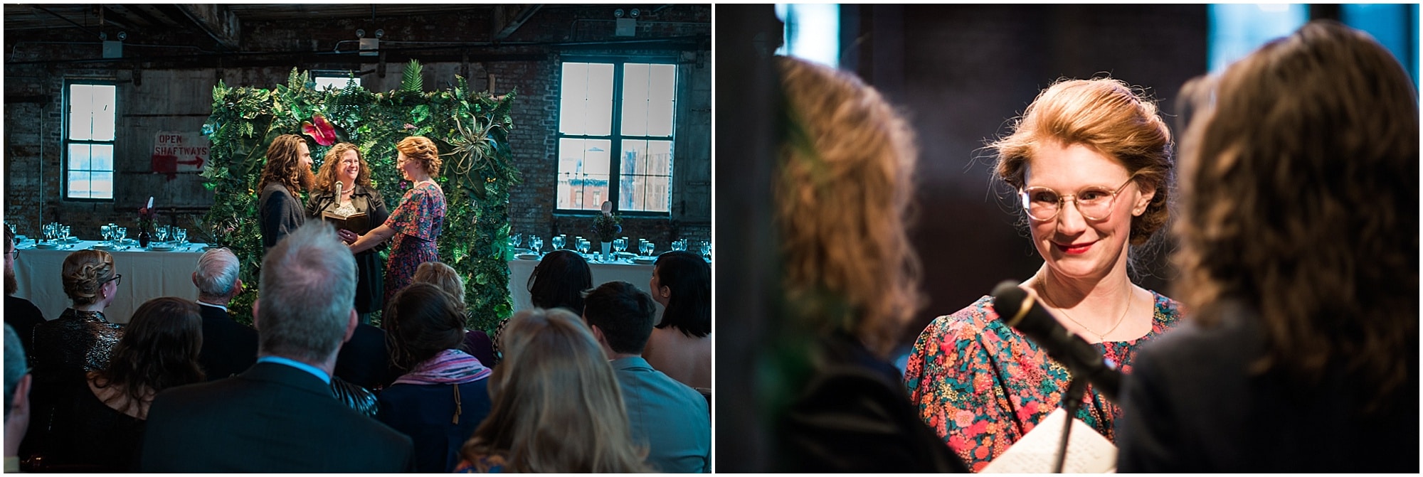 Greenpoint loft, Brooklyn Wedding, Winter Wedding