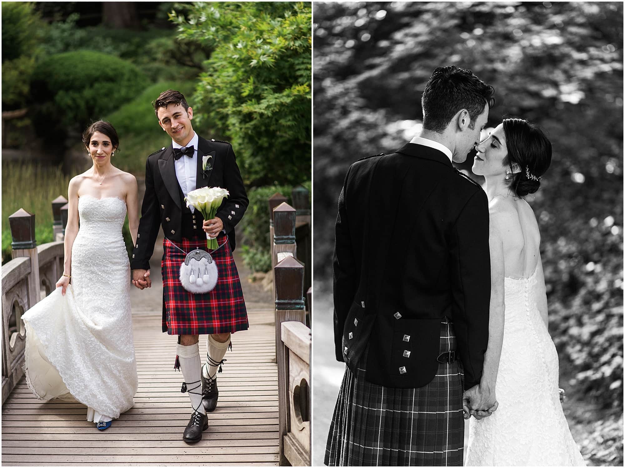 Brooklyn Botanical Garden, Brooklyn Wedding, Scottish Wedding