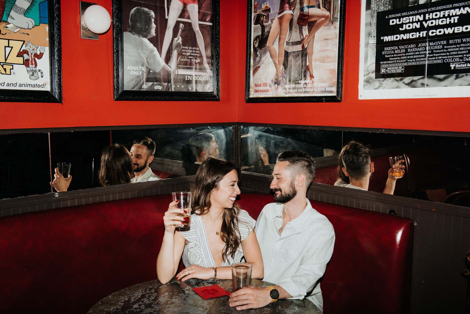 Upper East Side Engagement, Bar Engagement Session, NYC Engagement Session