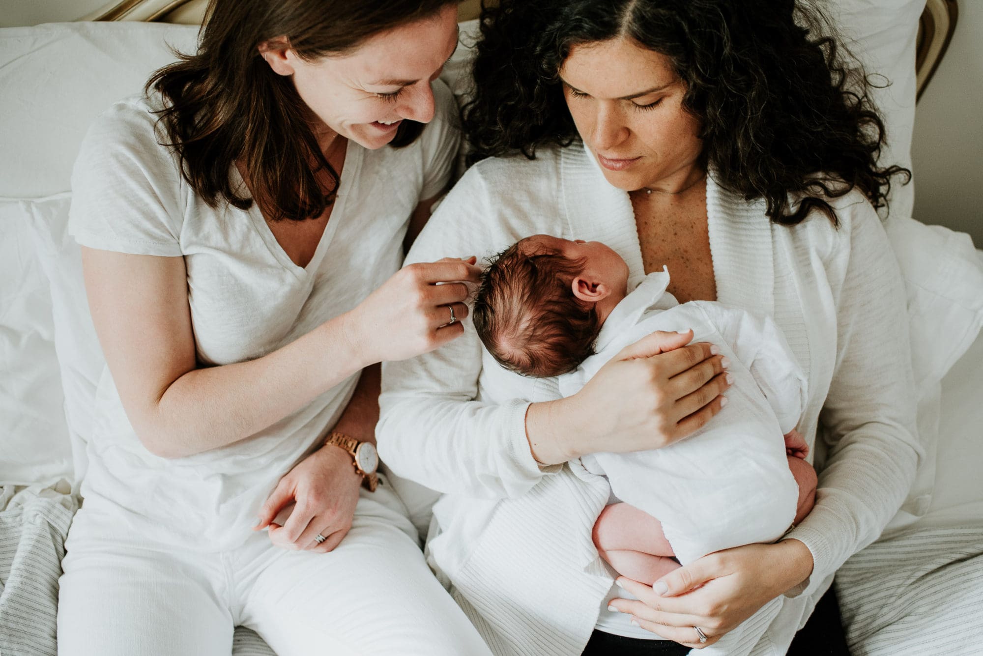 NYC newborn Photographer, Same Sex Parenting, Moms