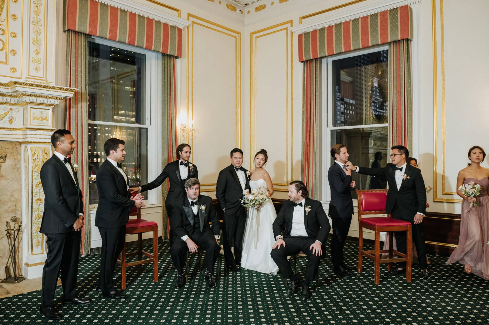 The Metropolitan Club, Fall Metropolitan Club Wedding, Brooklyn Photojournalistic Wedding Photographer, Eileen Meny Photography, Winsome Floral